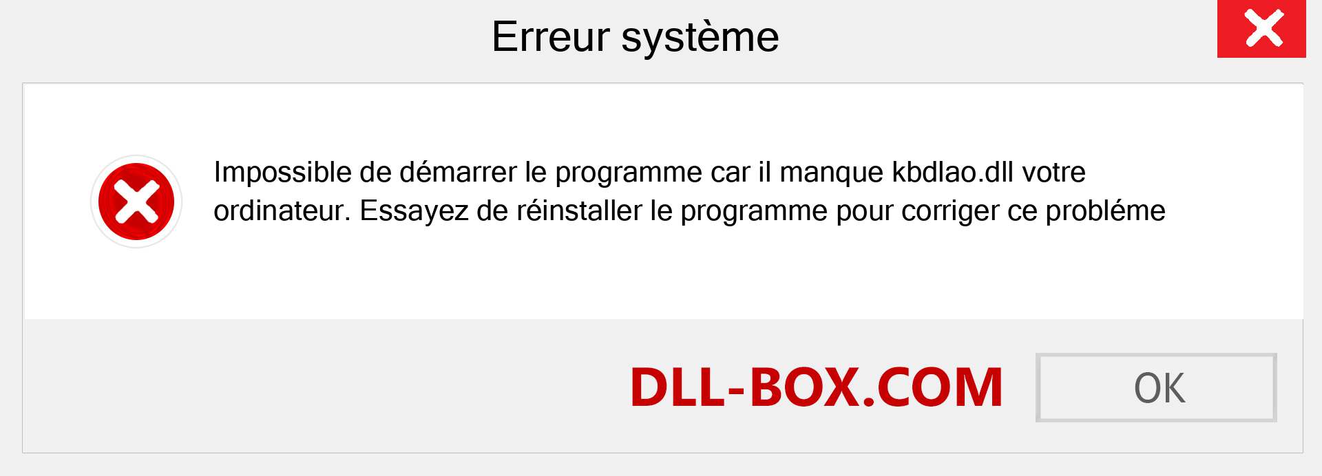 Le fichier kbdlao.dll est manquant ?. Télécharger pour Windows 7, 8, 10 - Correction de l'erreur manquante kbdlao dll sur Windows, photos, images